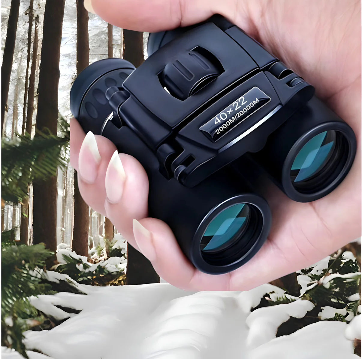 Kompaktes Fernglas mit x40 Zoom – Perfekt für Outdoor-Abenteuer